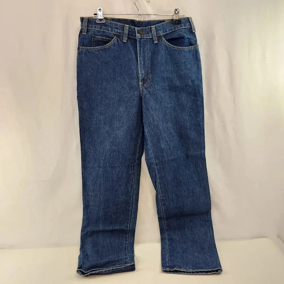 GWG Scrubbies Stonewash Finish Men's Blue Jeans Denim 34x32 - Picture 1 of 16